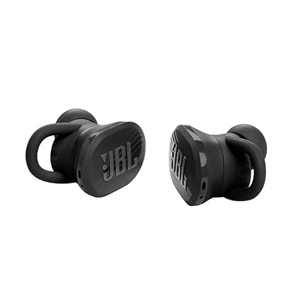 JBL Endurance Race True Wireless in Ear Earbuds, Active Sports Earbuds with Mic, 30Hrs Playtime, IP67 Water & Dustproof, Secure fit with Enhancer & Twistlock Design for Running & Workouts (Black)